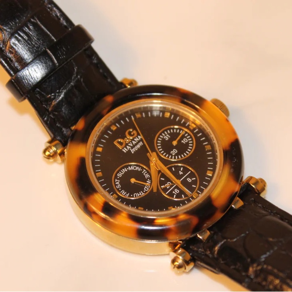 D&G Black and Gold Men's Watch